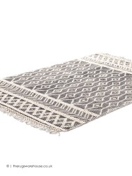 Macrame Grey Rug - Thumbnail - 9