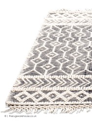 Macrame Grey Rug - Thumbnail - 10