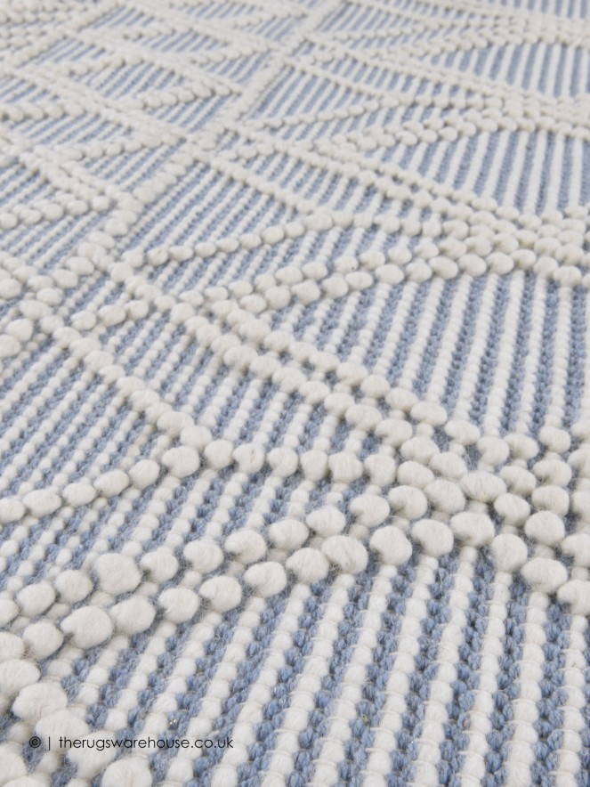 Macrame Blue Circle Rug - 4