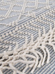 Macrame Blue Circle Rug - Thumbnail - 5