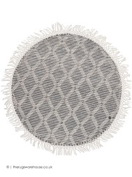 Macrame Monochrome Circle Rug - Thumbnail - 2