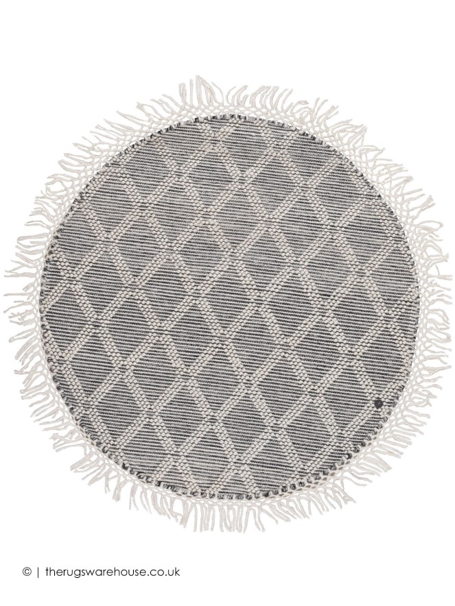 Macrame Monochrome Circle Rug - 2