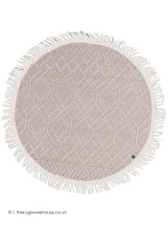 Macrame Rose Circle Rug - Thumbnail - 2