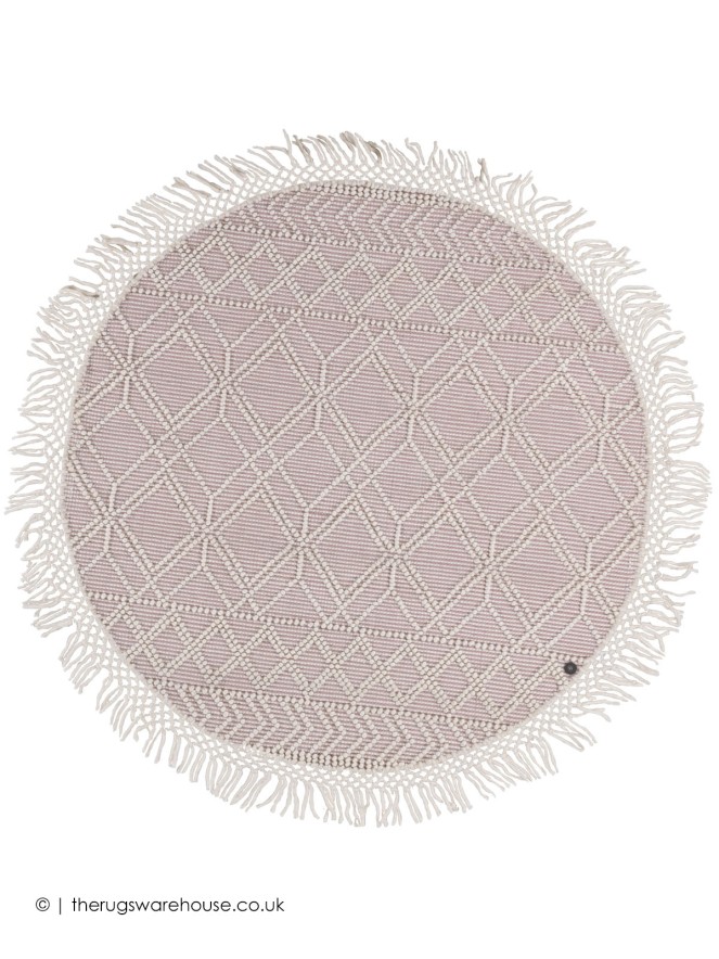 Macrame Rose Circle Rug - 2