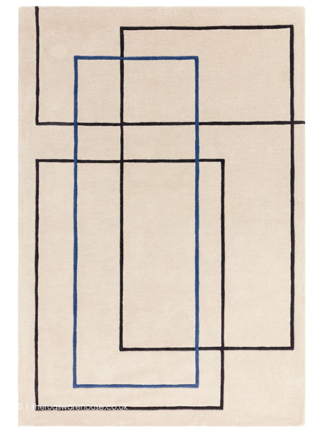 Reef Outline Blue Rug - 7