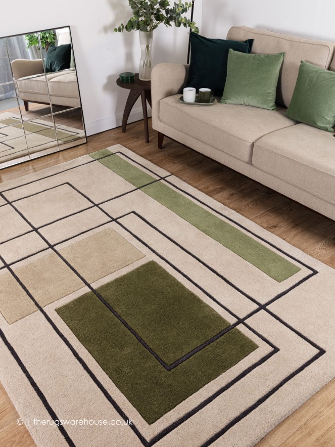 Reef Outline Khaki Rug - 2