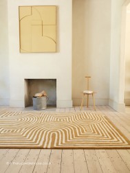 Reef Curve Ochre Rug - Thumbnail - 2