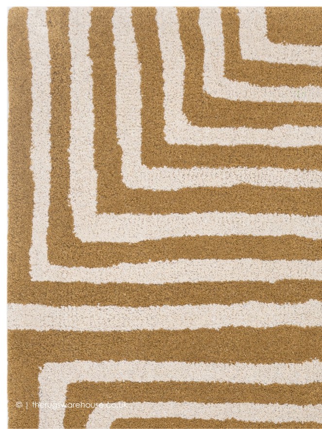 Reef Curve Ochre Rug - 4