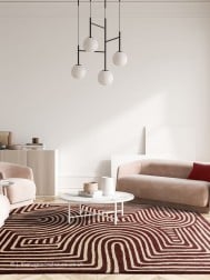 Reef Curve Plum Rug - Thumbnail - 2