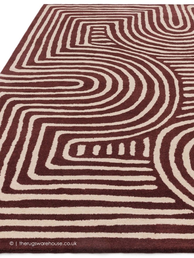 Reef Curve Plum Rug - 6