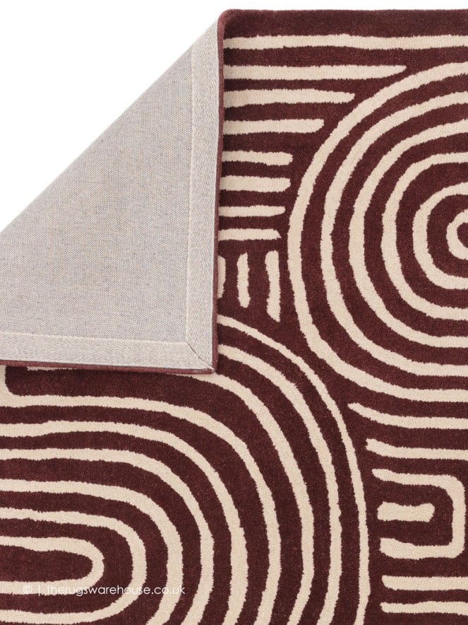 Reef Curve Plum Rug - 5