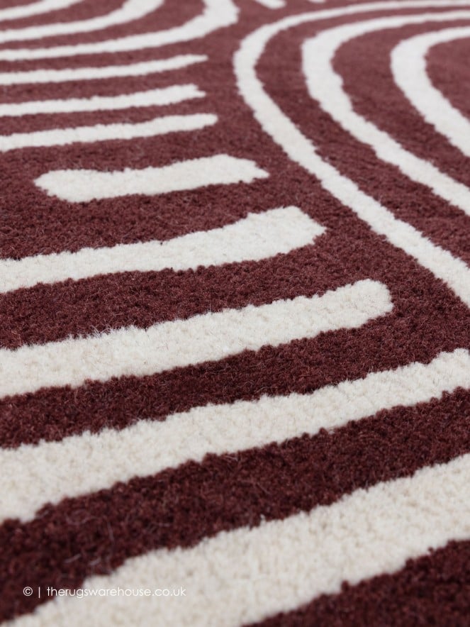 Reef Curve Plum Rug - 3