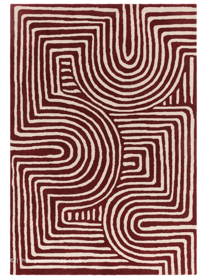 Reef Curve Plum Rug - 7