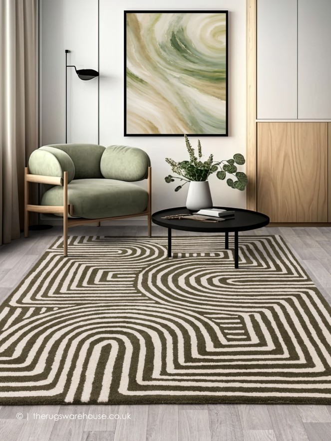 Reef Curve Forest Rug - 2