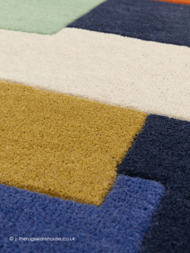 Reef Stacks Blue Rug - 4