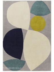 Reef Century Grey Teal Rug - Thumbnail - 7