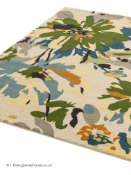 Reef Floral Green Rug - Thumbnail - 6