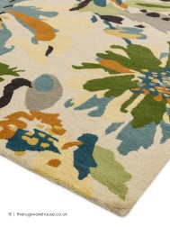 Reef Floral Green Rug - Thumbnail - 3