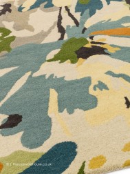 Reef Floral Green Rug - Thumbnail - 4