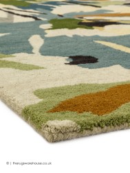 Reef Floral Green Rug - Thumbnail - 5