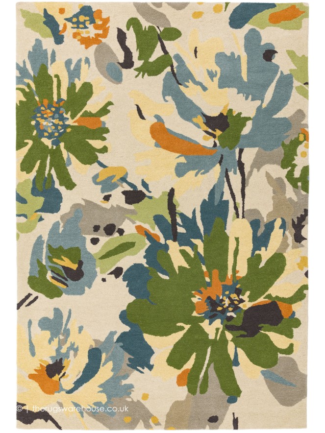 Reef Floral Green Rug - 2