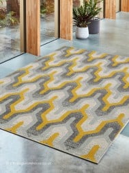 Nova Grey Yellow Rug - Thumbnail - 3