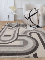 Retro Grey Rug - Thumbnail - 2