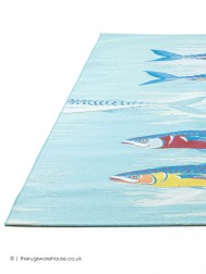 Fish Blue Rug - Thumbnail - 7