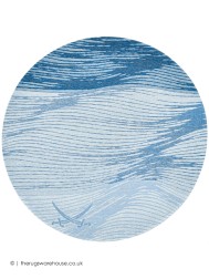 Aquatic Circle Rug - Thumbnail - 2