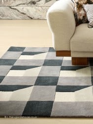 Blocks Slate Rug - Thumbnail - 4