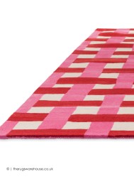 Basket Weave Coral Rug - Thumbnail - 9