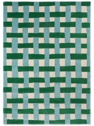 Basket Weave Emerald Rug - Thumbnail - 10