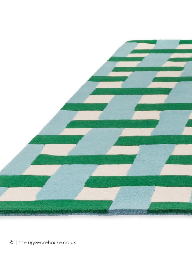 Basket Weave Emerald Rug - 9