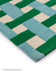 Basket Weave Emerald Rug - Thumbnail - 7