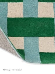 Basket Weave Emerald Rug - Thumbnail - 8