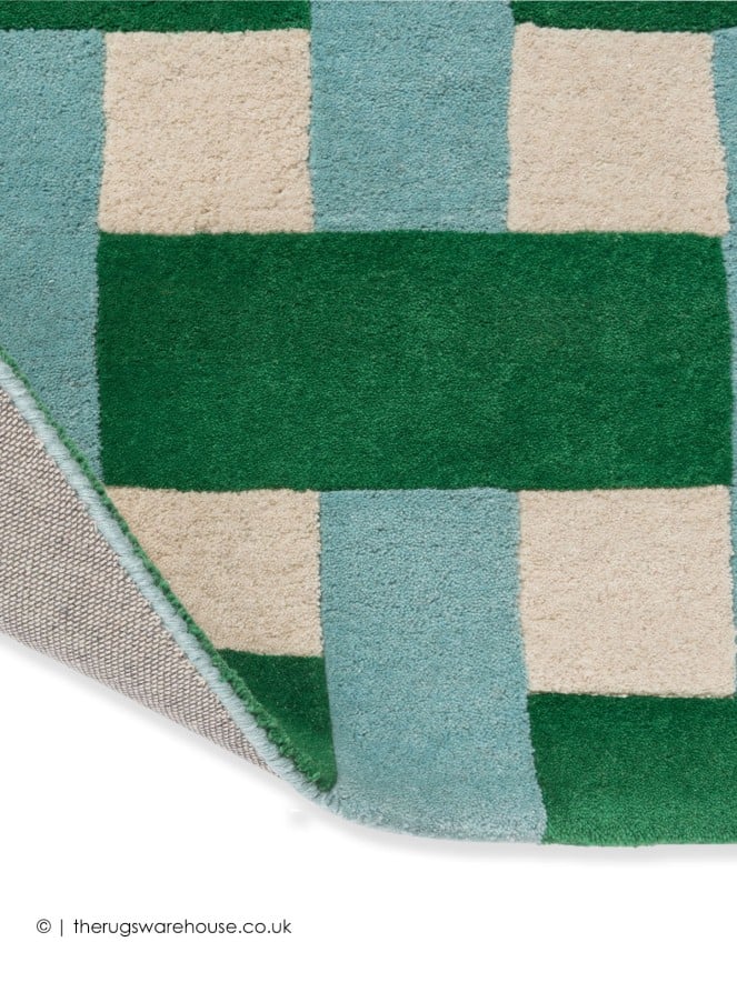 Basket Weave Emerald Rug - 8