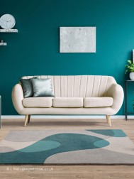 Arc Teal Rug - Thumbnail - 2