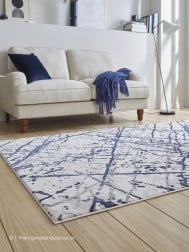 Dina Blue Rug - Thumbnail - 2