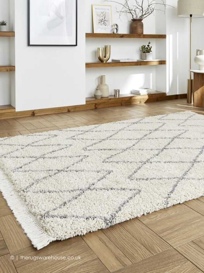 Mohad Cream Grey Rug - 3