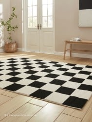 Satu Black White Rug - Thumbnail - 3