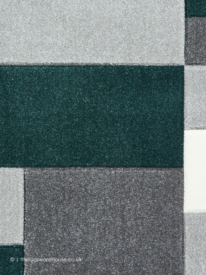 Polygons Green Rug - 7