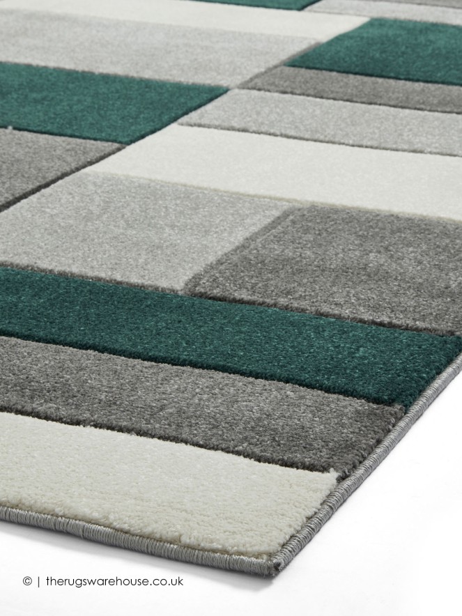 Polygons Green Rug - 4