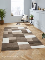 Polygons Brown Rug - Thumbnail - 2