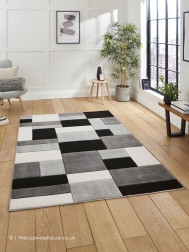 Polygons Grey Rug - Thumbnail - 2