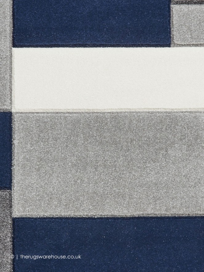 Polygons Navy Rug - 7