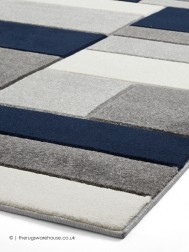 Polygons Navy Rug - Thumbnail - 4