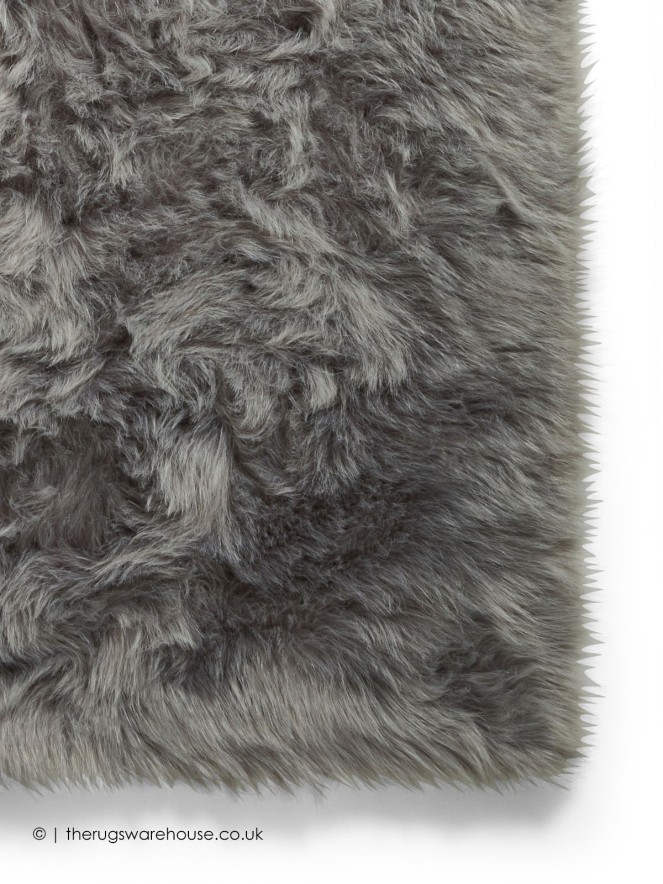 Polar Plush Grey Rug - 7