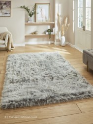 Polar Plush Light Grey Rug - Thumbnail - 2