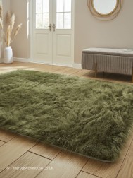 Polar Plush Olive Rug - Thumbnail - 3