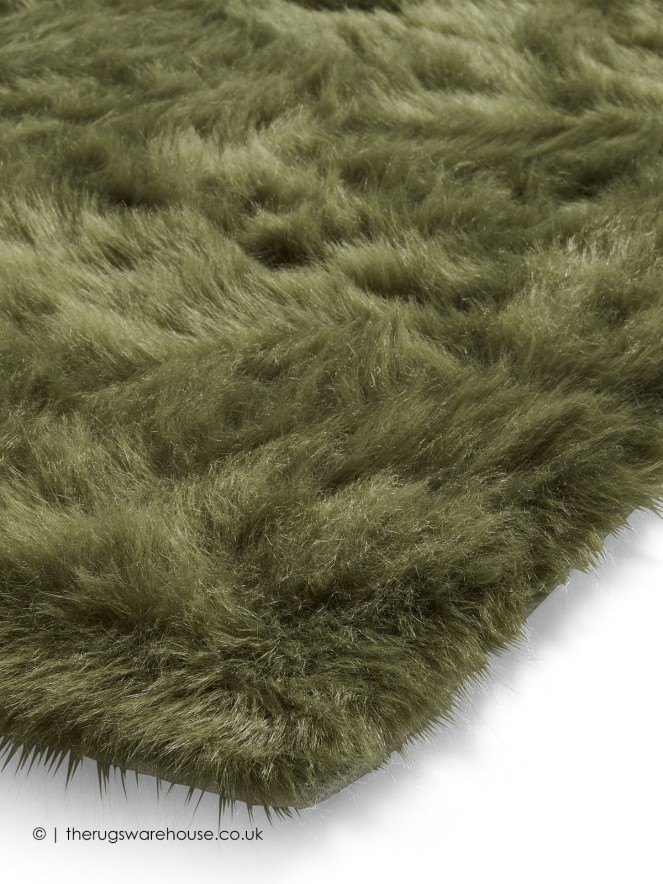 Polar Plush Olive Rug - 5